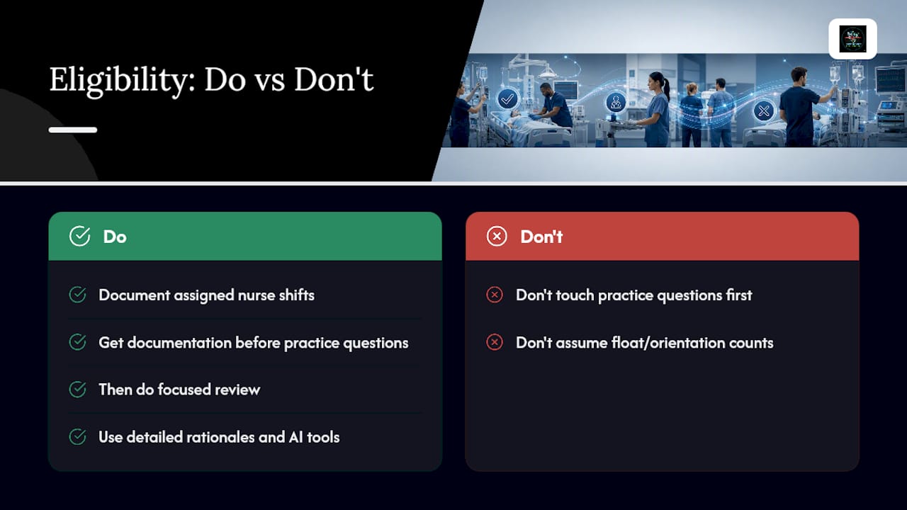 A nurse-to-nurse note on getting eligibility right — overview diagram