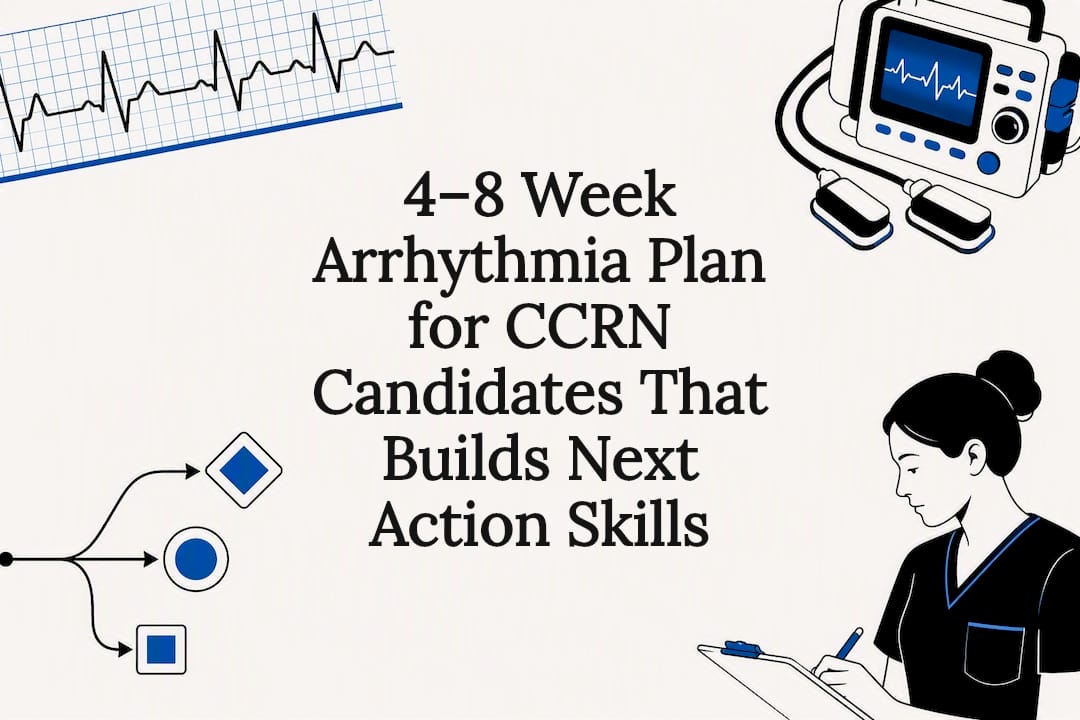 Arrhythmia CCRN study plan title illustration