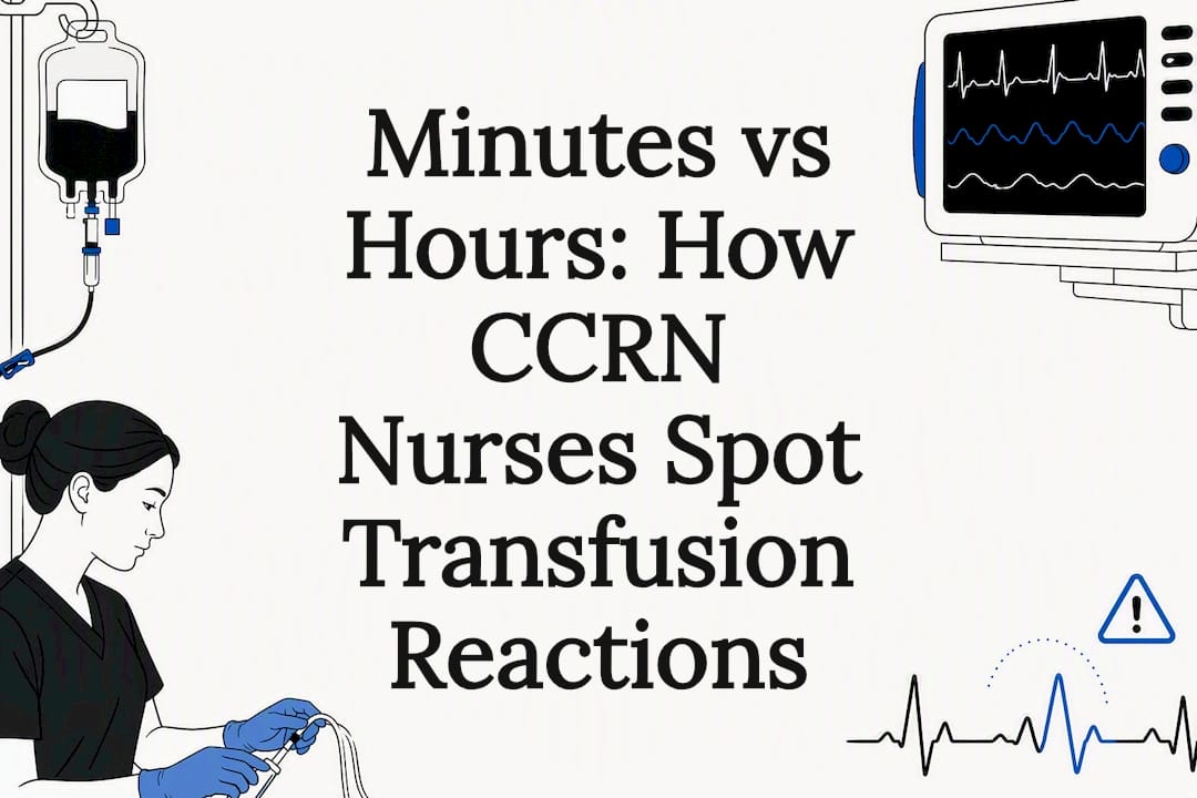 Transfusion reaction nursing title card