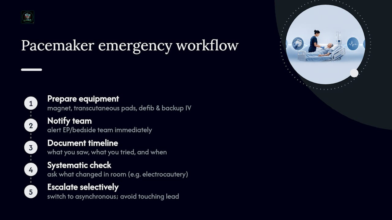 A Nurse-to-Nurse Take on Pacemaker Emergencies — overview diagram