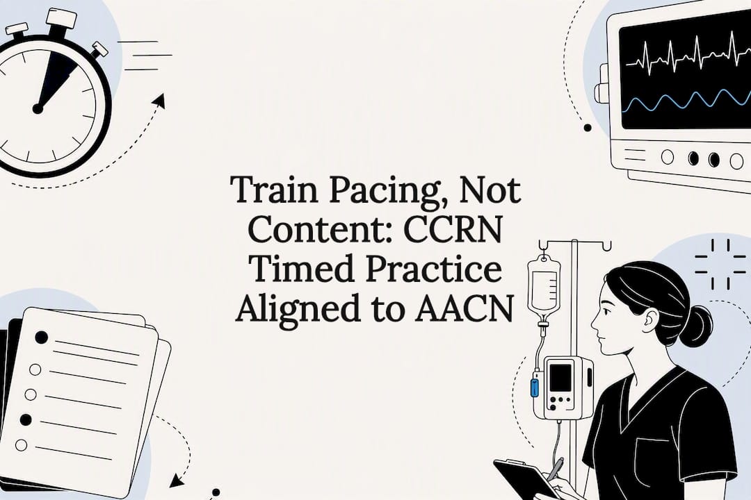 Train Pacing, Not Content: CCRN Timed Practice Aligned to AACN
