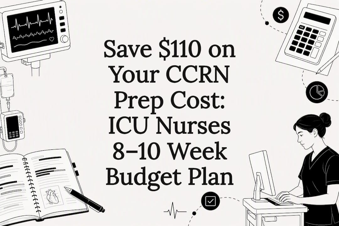 CCRN prep budget title card illustration
