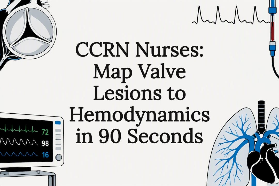 Decorative valve hemodynamics title card