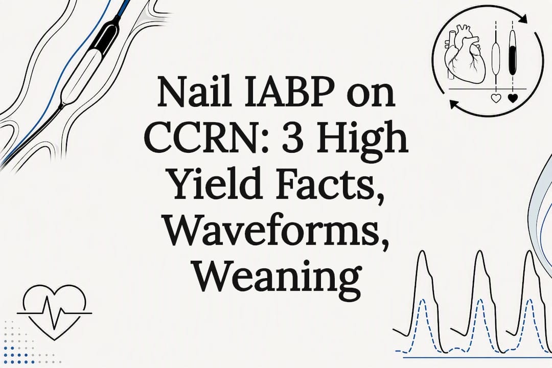 IABP waveform and catheter title illustration