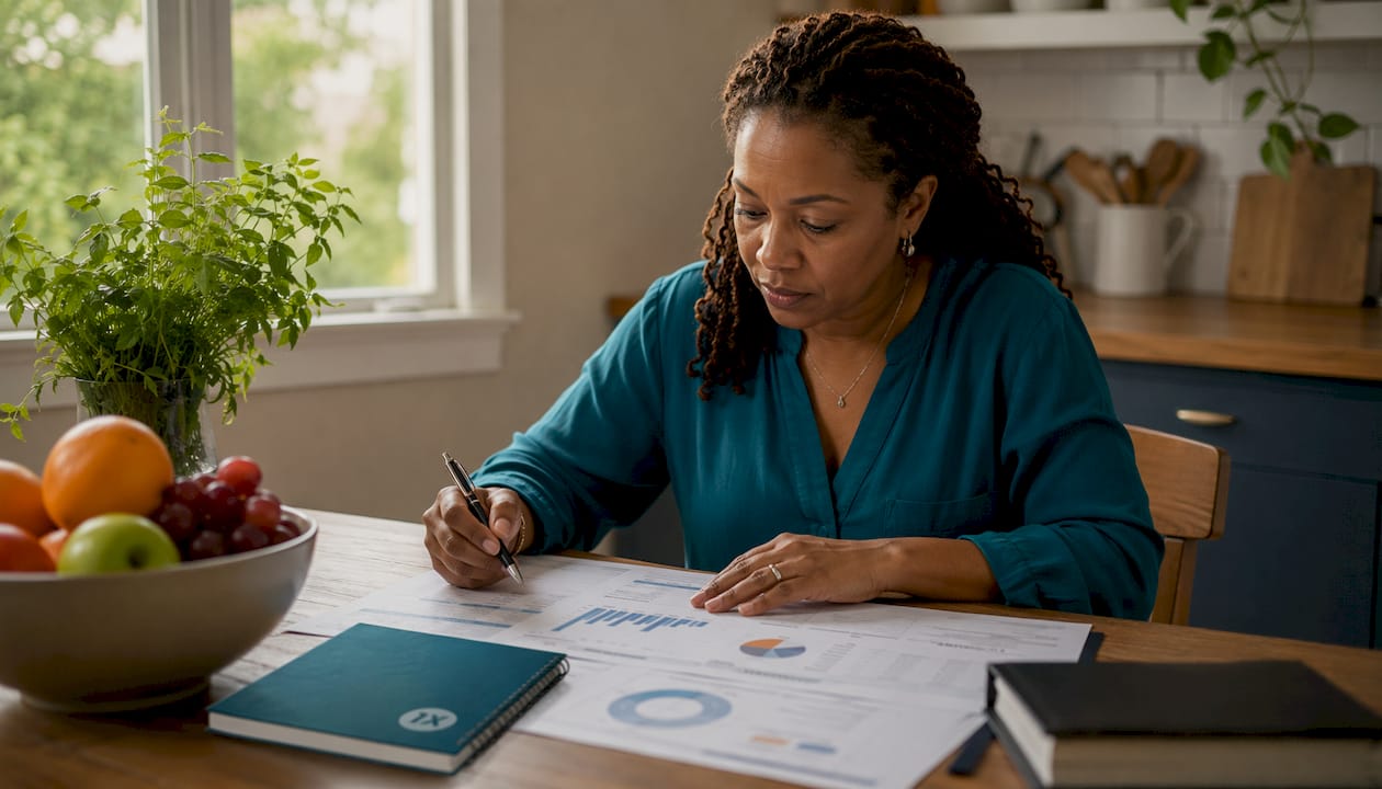 Talent leader reviewing compensation benchmark documents