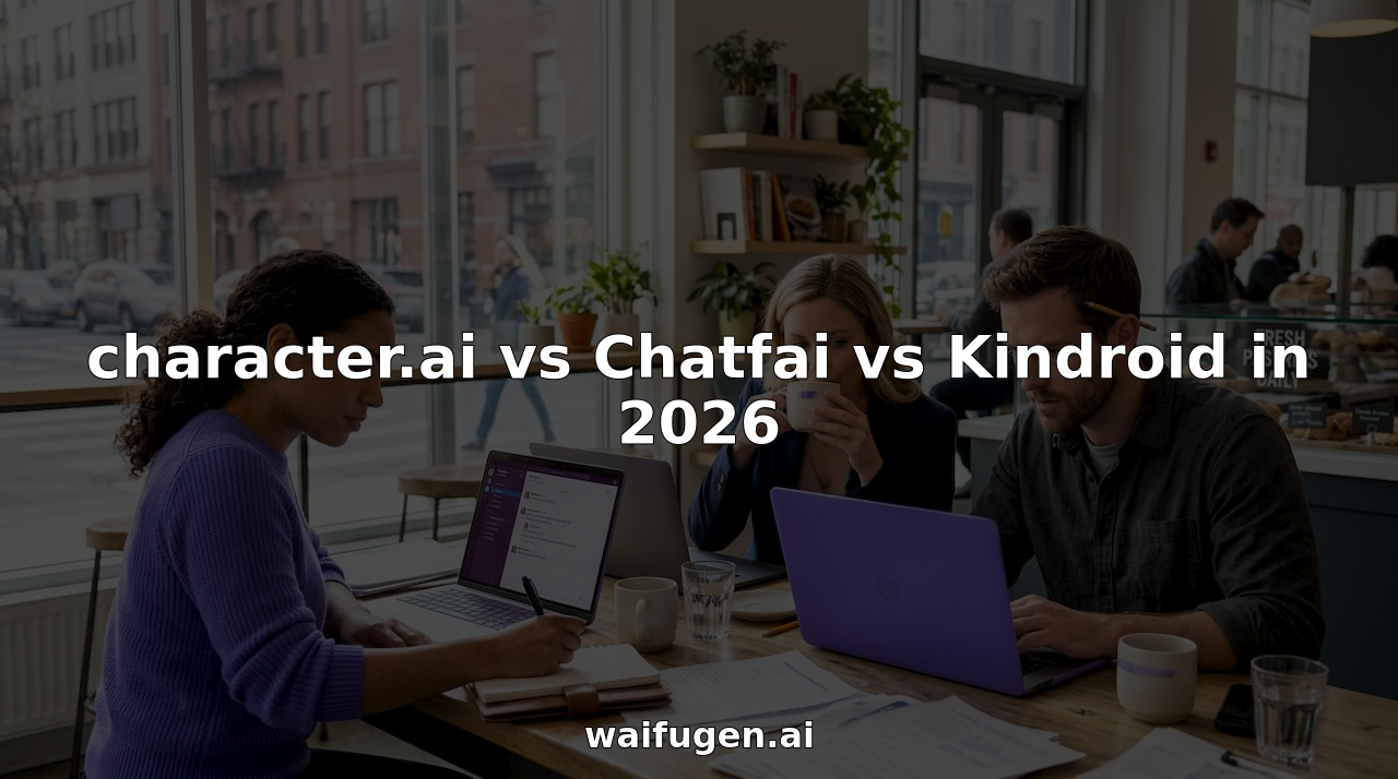 character.ai vs Chatfai vs Kindroid in 2026