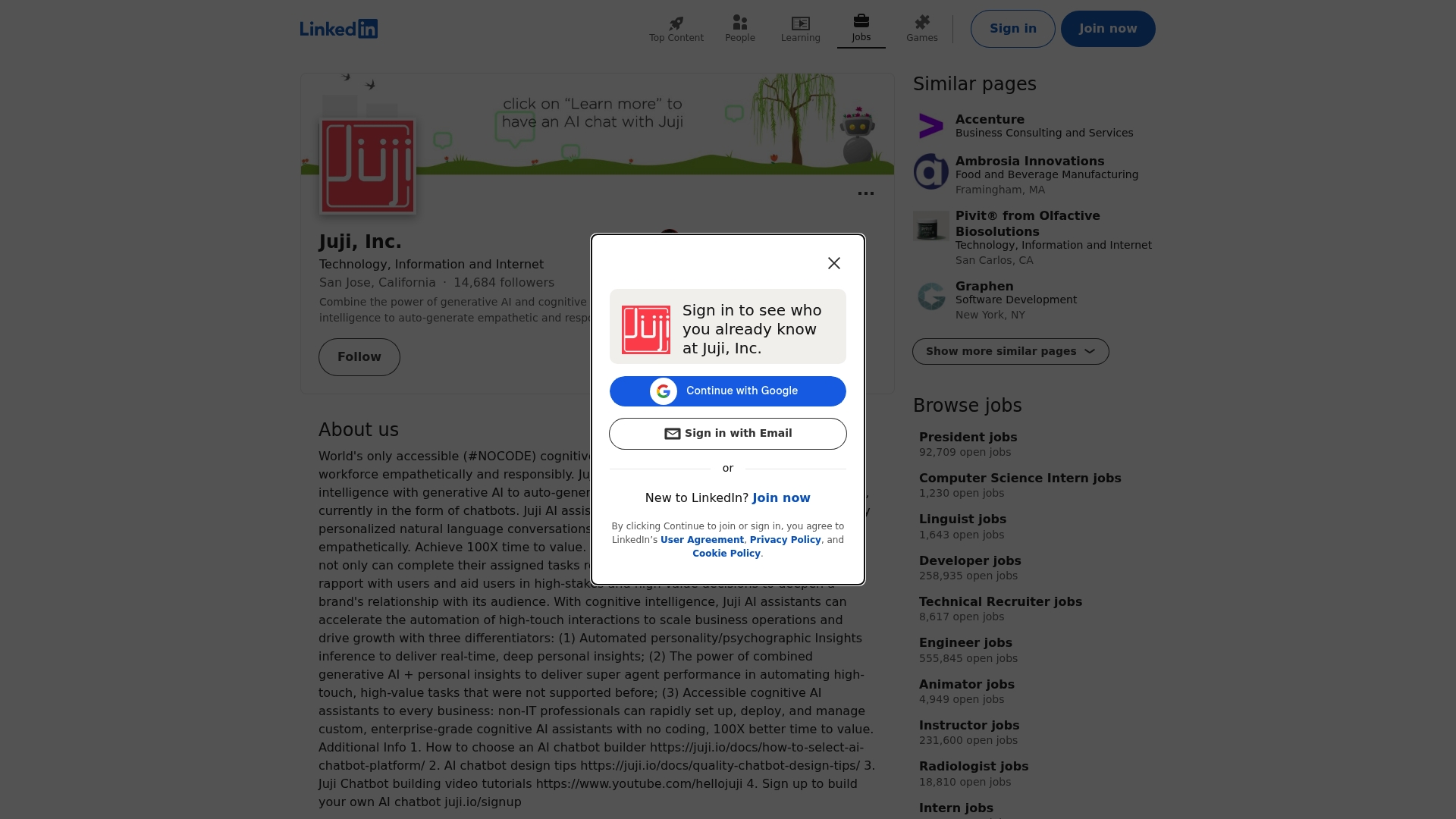 https://linkedin.com/company/juji
