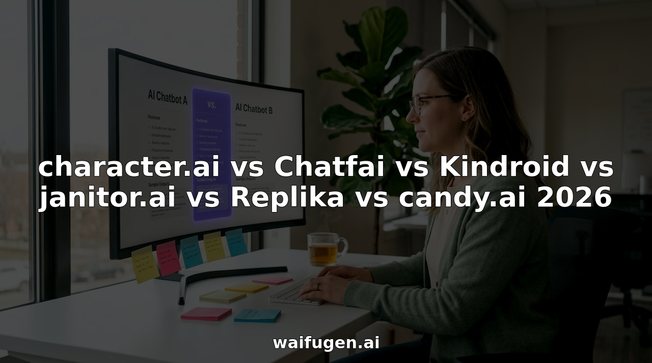 character.ai vs Chatfai vs Kindroid vs janitor.ai vs Replika vs candy.ai 2026