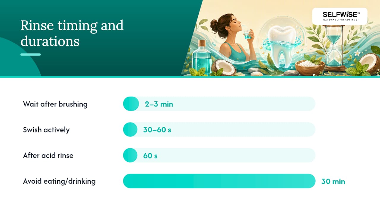 When and how to use a mineral rinse for best results — overview diagram
