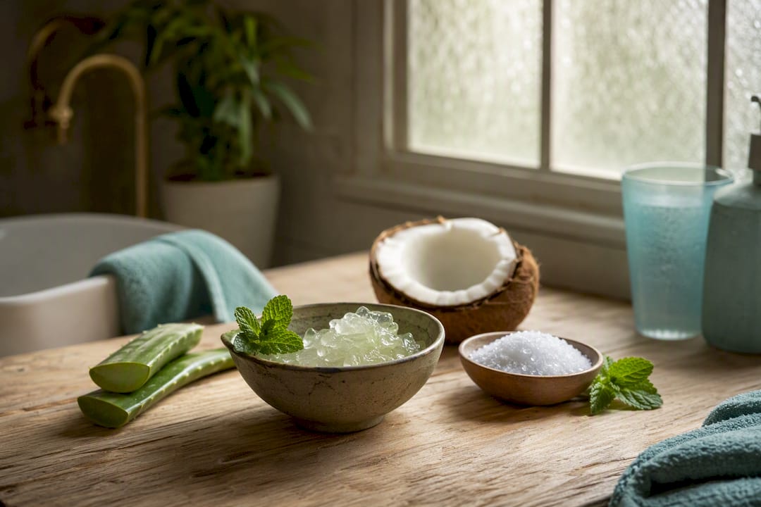 Botanical ingredients for soothing mouth rinse