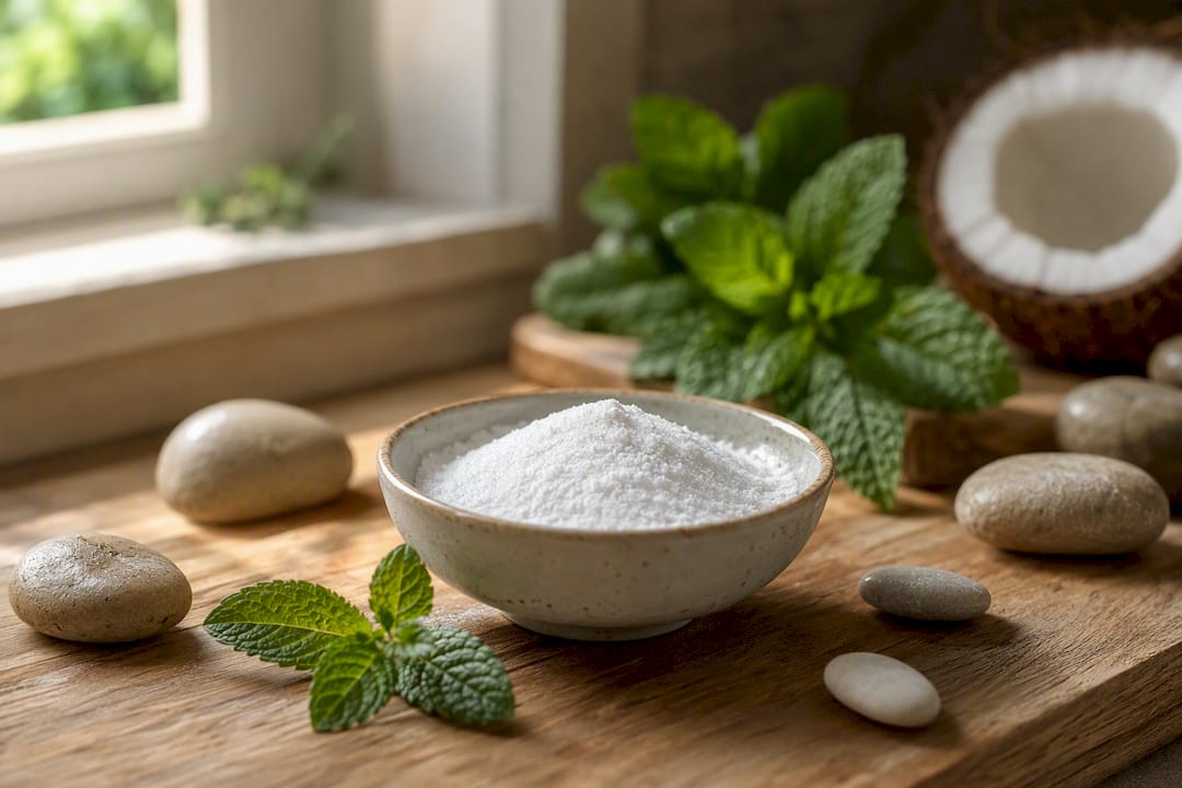 Ceramic dish with nano-hydroxyapatite powder and natural minerals