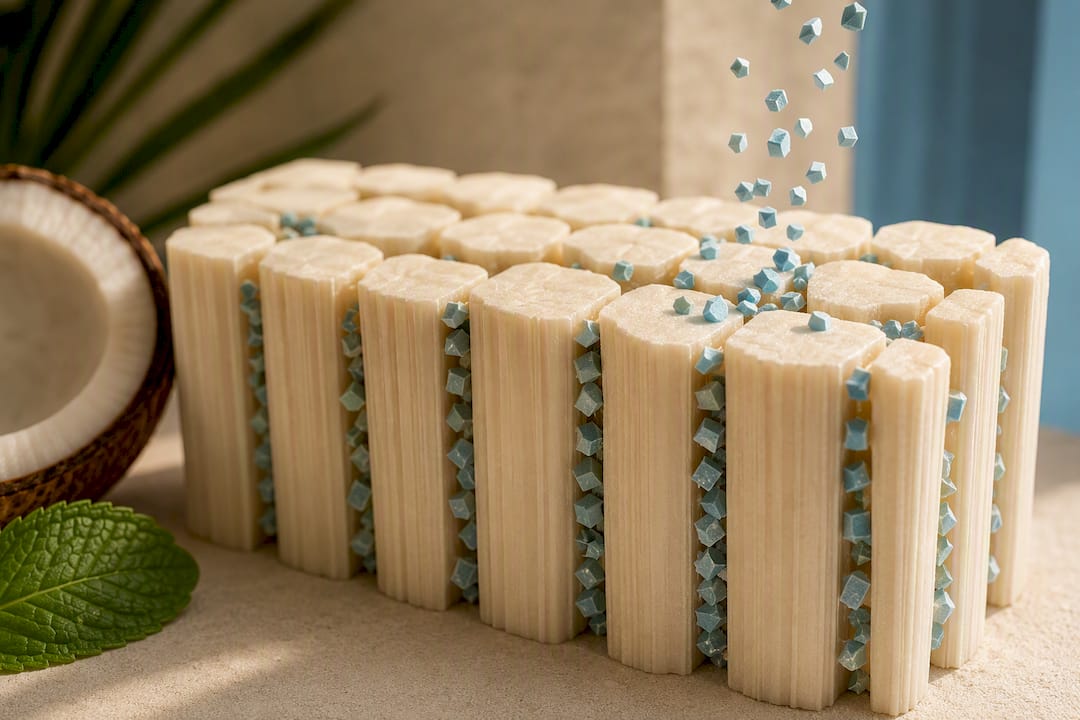 Nano particles filling enamel surface gaps