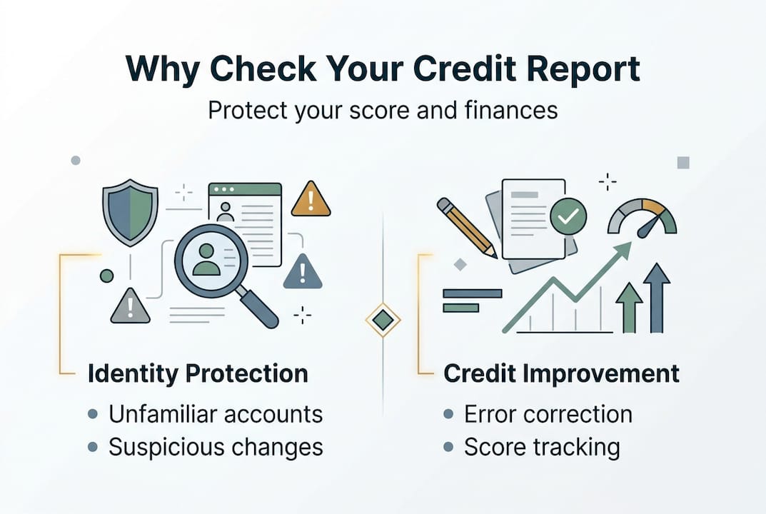 Infographic reasons to check credit report