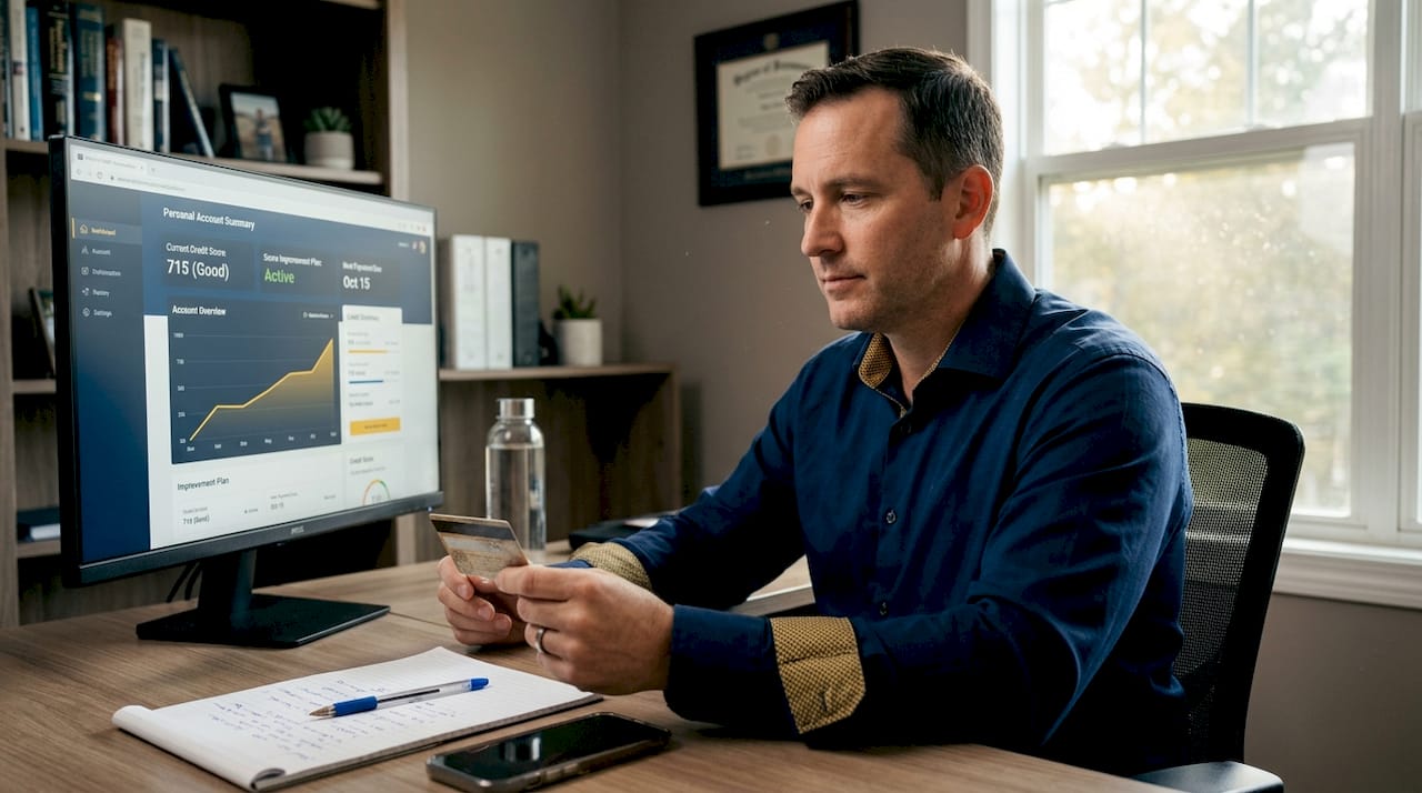 Man considering closing old credit card account