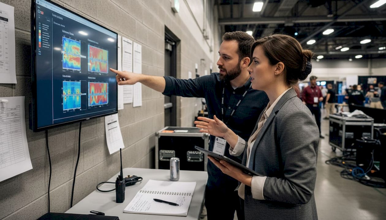 Event coordinators monitor real-time attendee activity