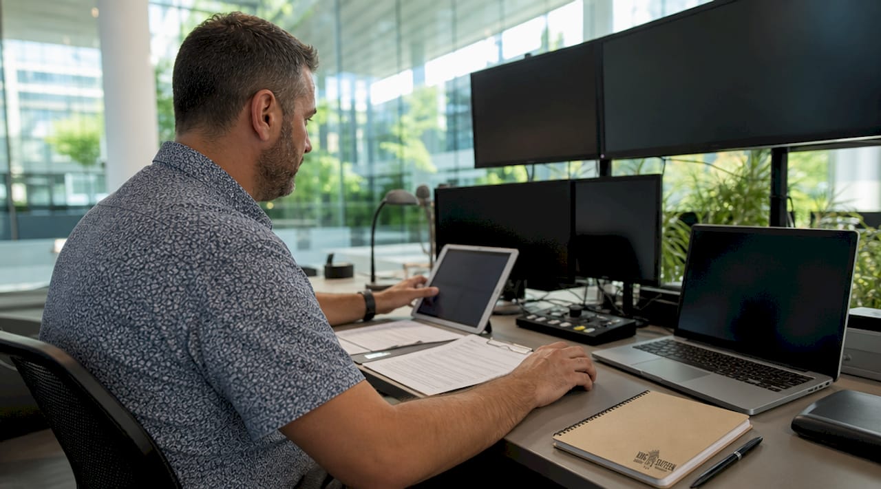 Event tech coordinator monitoring dashboards