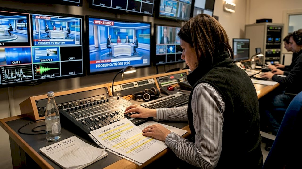 Il coordinatore di studio televisivo si occupa dell’organizzazione e della gestione delle dirette.