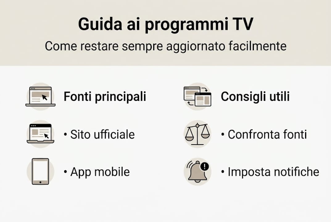 Infografica: tutti i consigli per non perdere nemmeno una puntata dei tuoi programmi TV preferiti