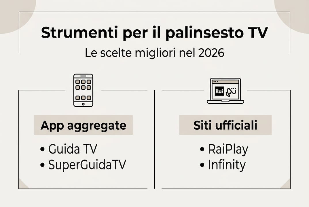 Infografica: come orientarsi tra i programmi TV