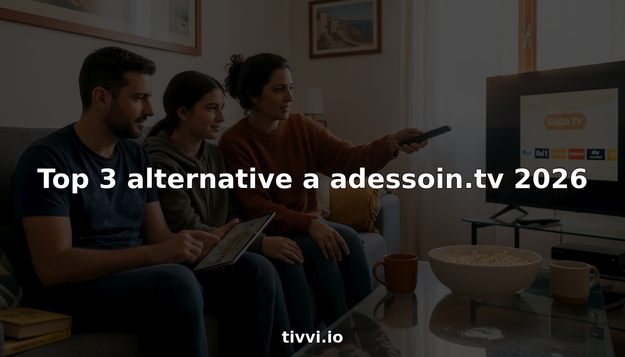 Top 3 alternative a adessoin.tv 2026