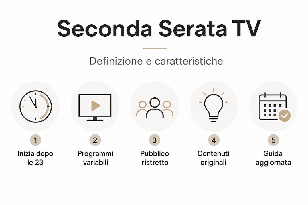Grafico con i dati e i momenti salienti della seconda serata televisiva