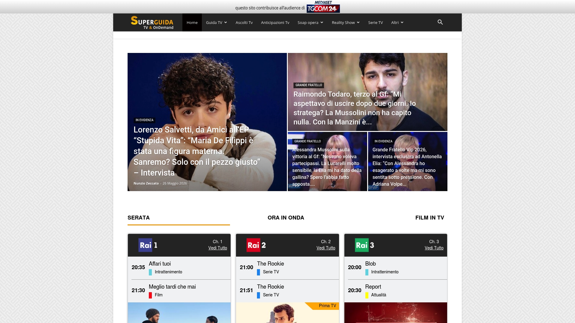 https://superguidatv.it