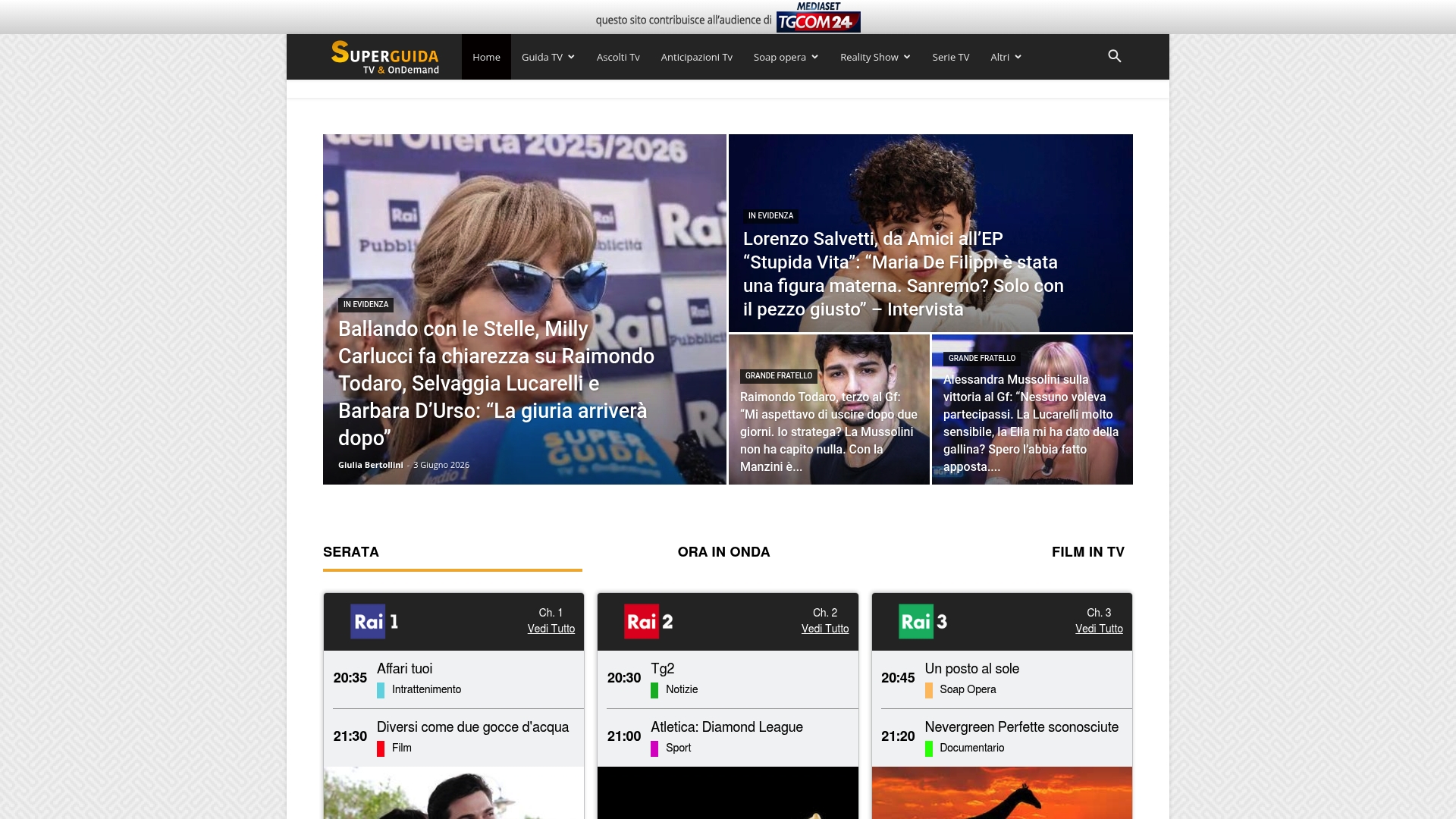 https://superguidatv.it