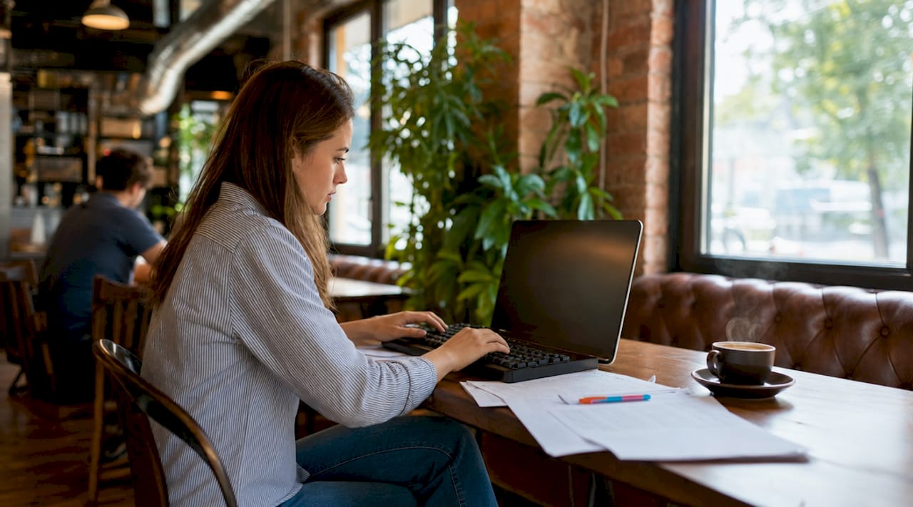 Le mani scorrono sulla tastiera, mentre si scrive codice COBOL davanti alla scrivania dell’ufficio.