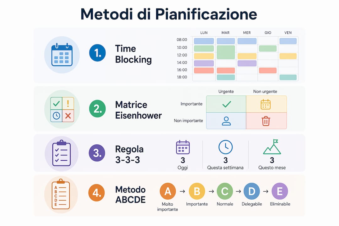 Infografica sui principali approcci alla pianificazione delle campagne televisive