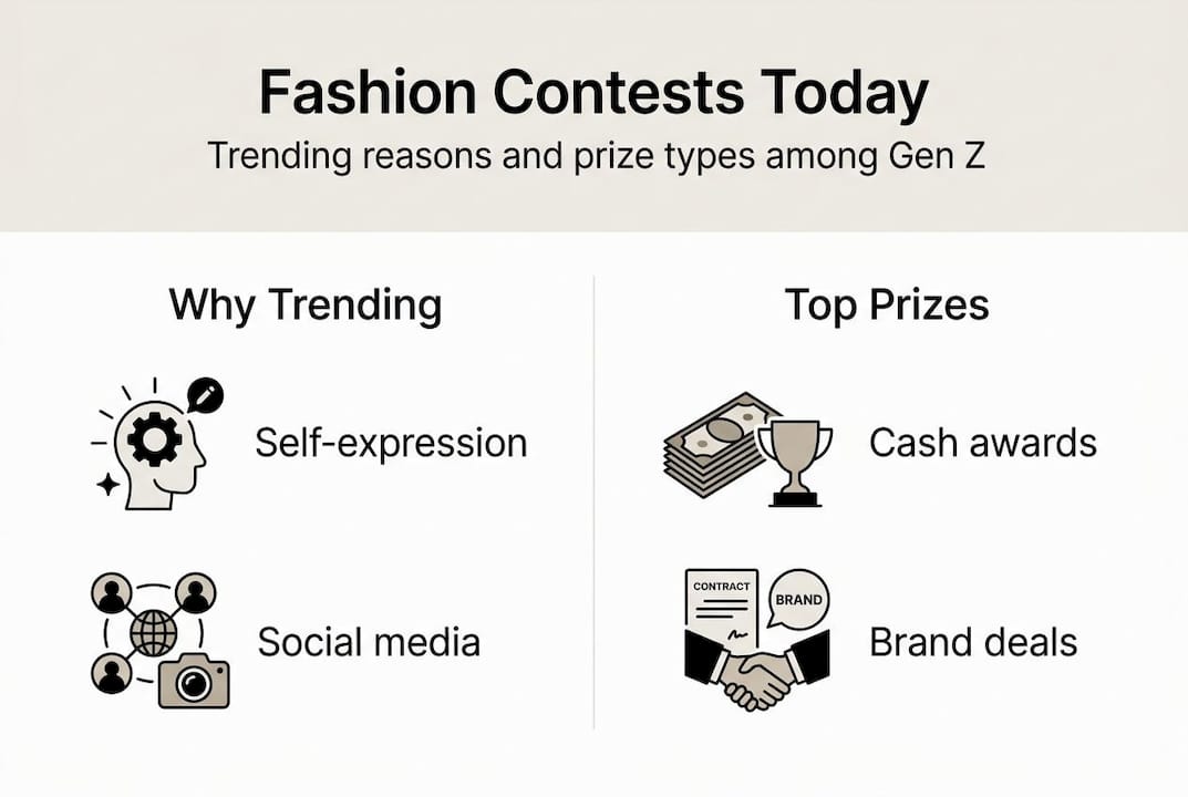 Infographic overview of fashion contest trends