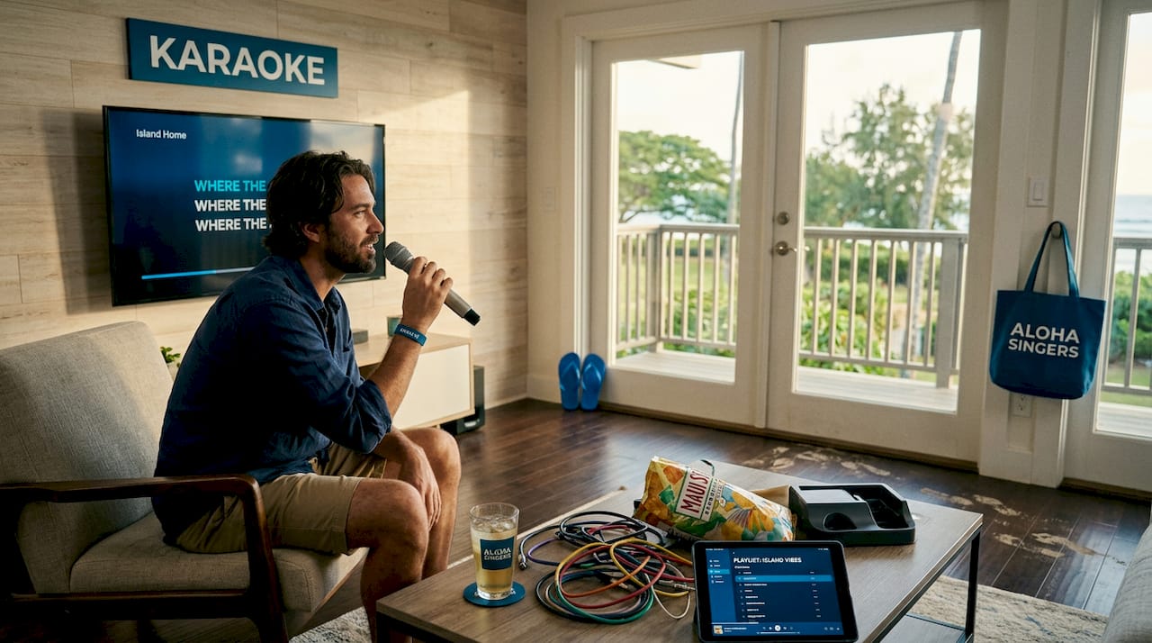 Home karaoke host testing equipment