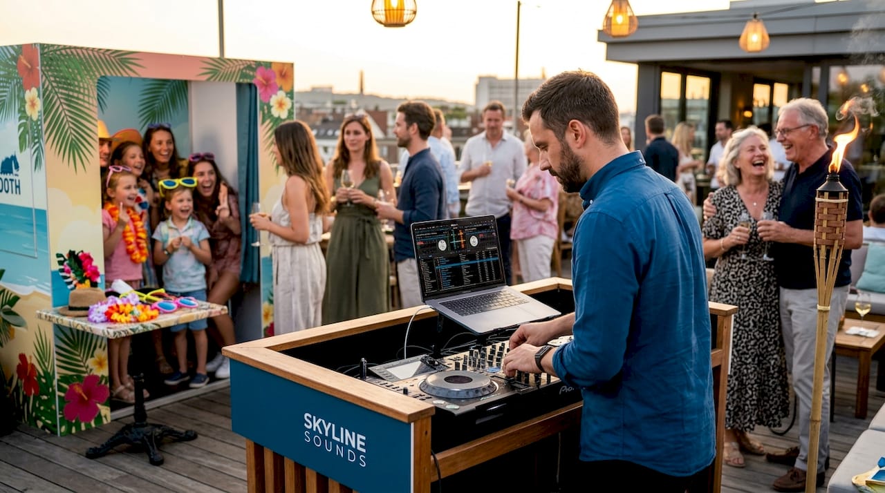 DJ and guests blending entertainment styles