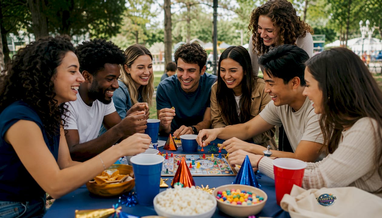 Group playing interactive entertainment game