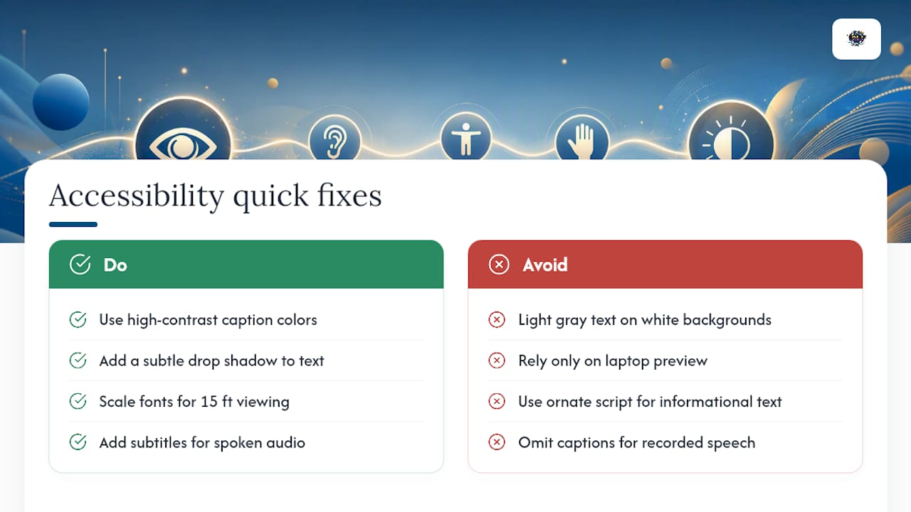 Accessibility Details That Make A Real Difference — overview diagram