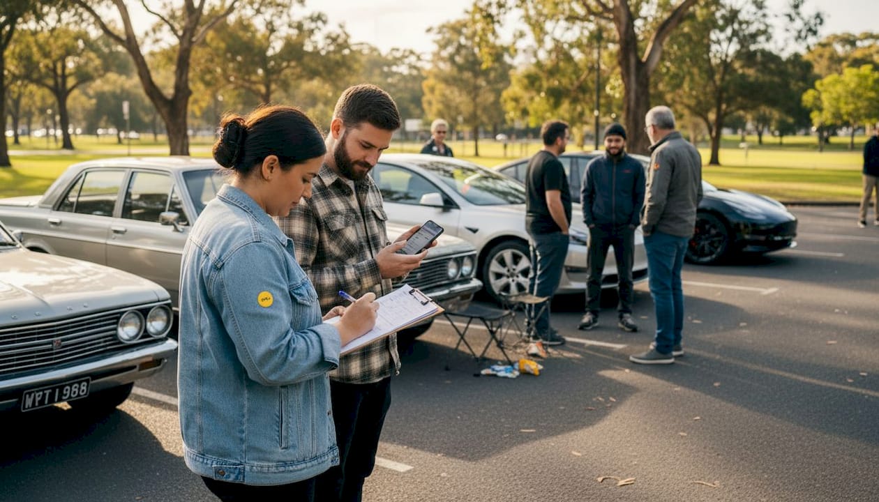 Attendees prepare for personalised car meet