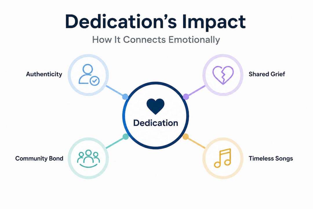 Infographic showing dedication’s emotional impact in hard rock