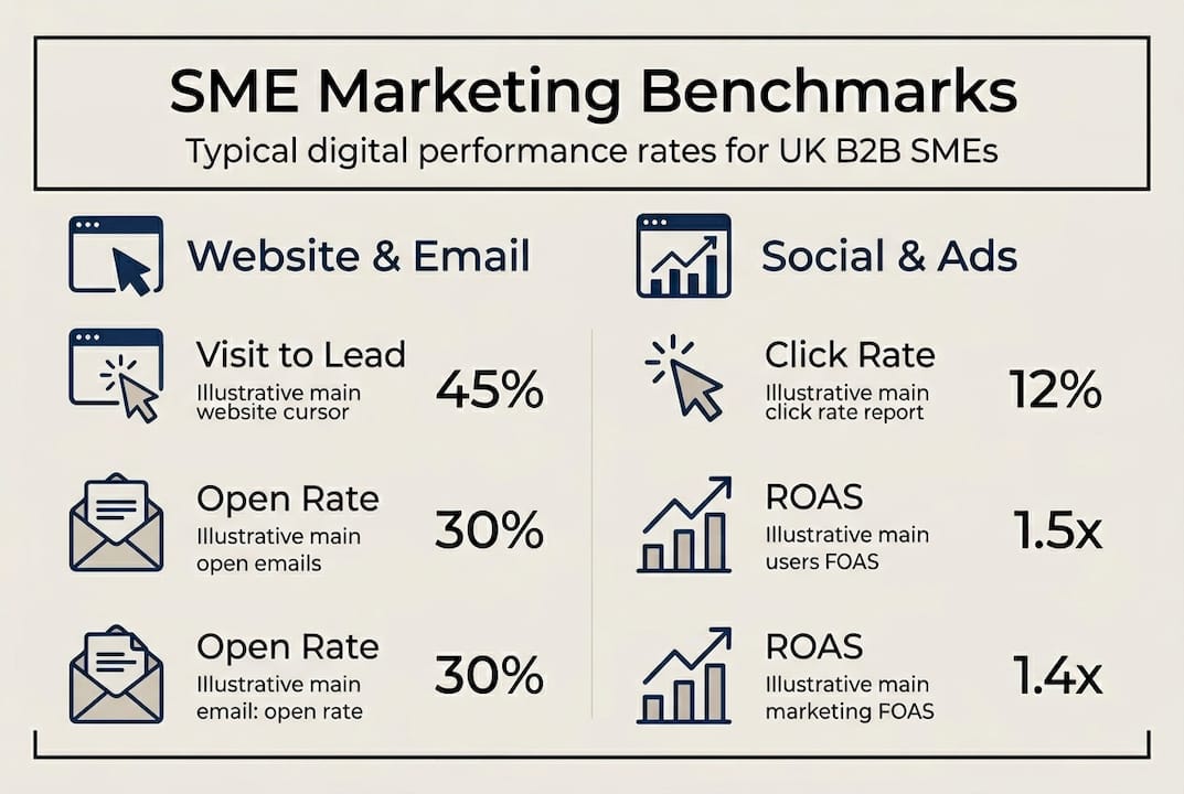 Infographic SME digital marketing benchmarks