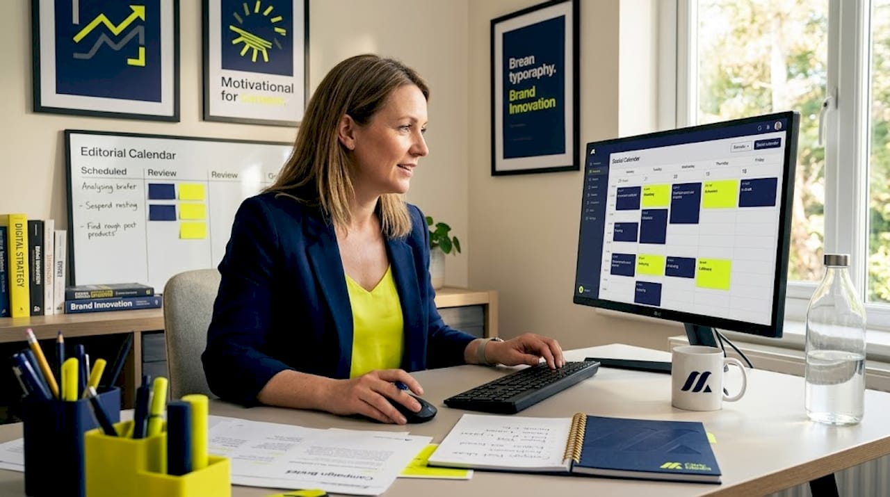 Marketing manager plans AI content workflow