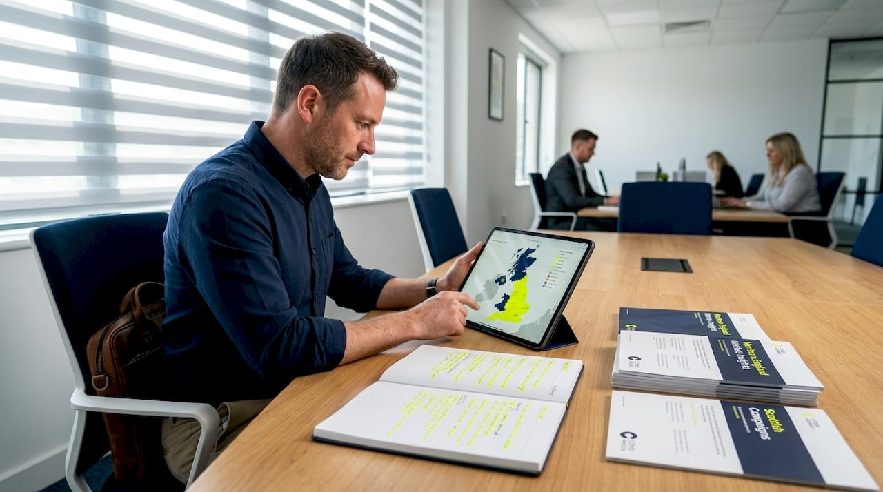 Manager analyzes UK geo-targeted PPC results
