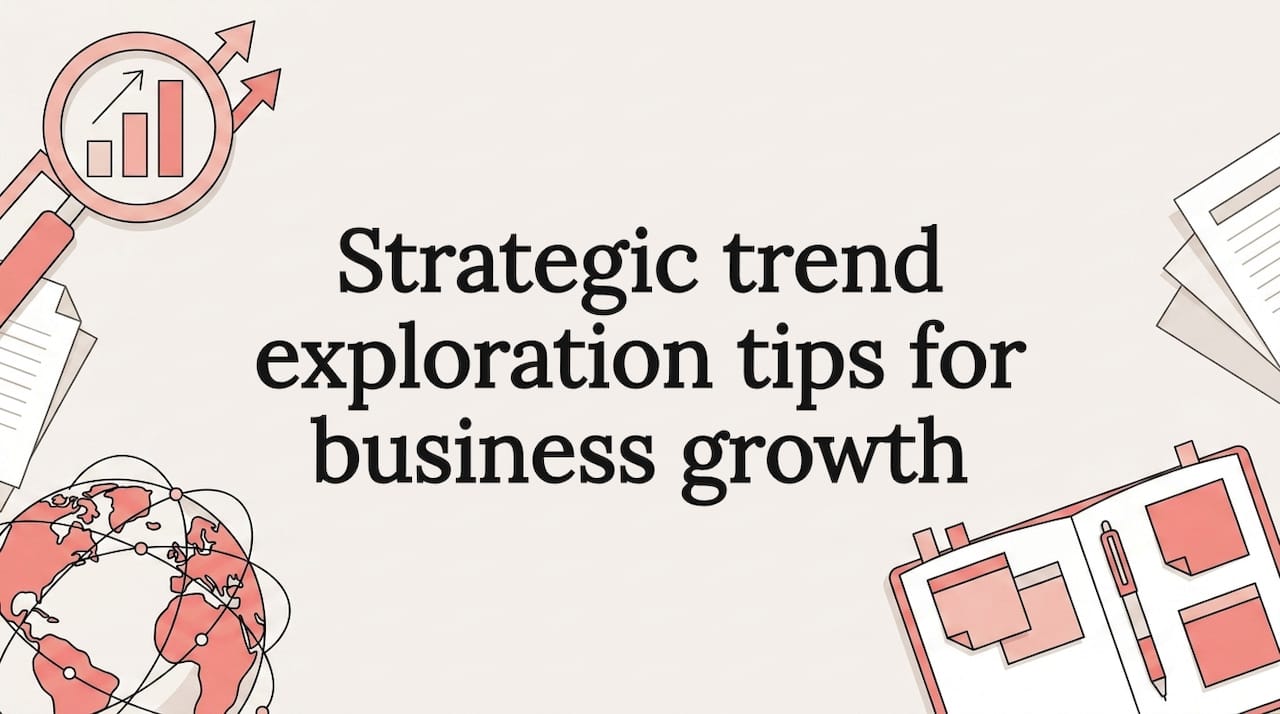 Strategic trend exploration tips for business growth
