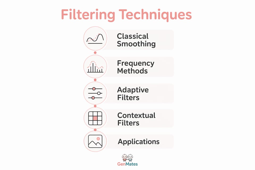 Infographic illustrating main trend filtration techniques