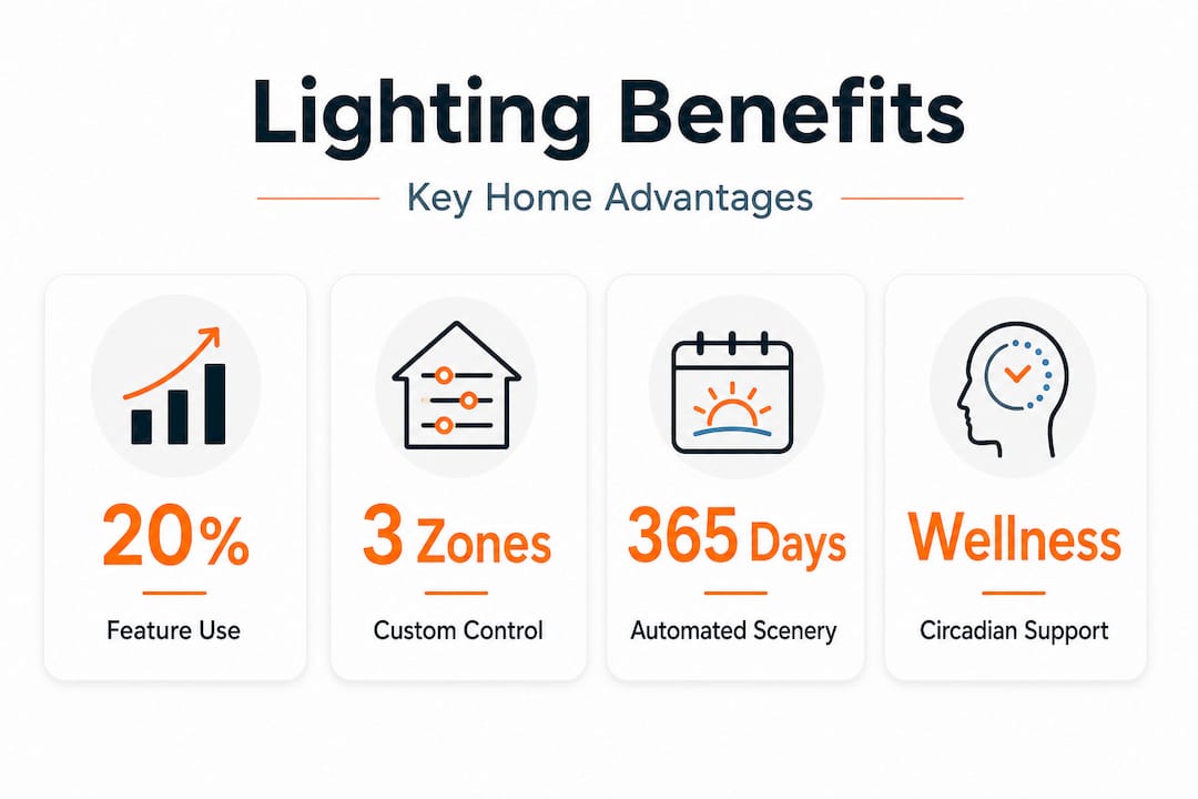 Infographic highlighting dynamic lighting benefits