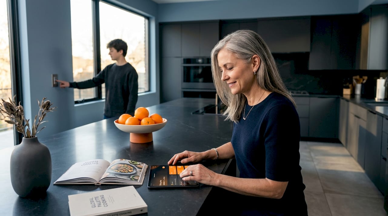 Dallas homeowner uses tablet for smart lighting