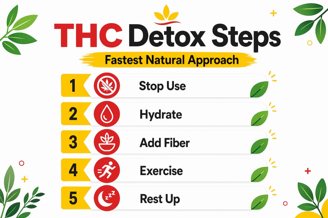 Infographic THC detox process steps
