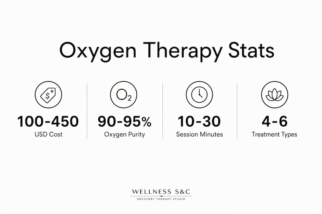 Infographic showing oxygen therapy statistics