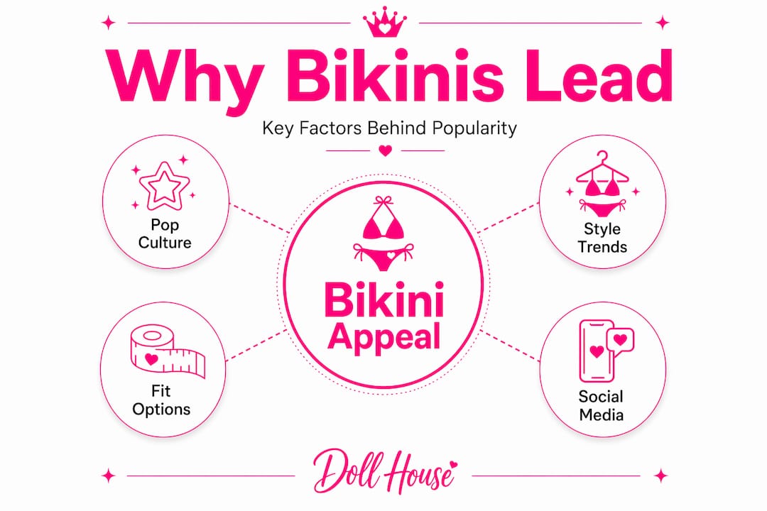 Visual hierarchy chart of top bikini popularity factors