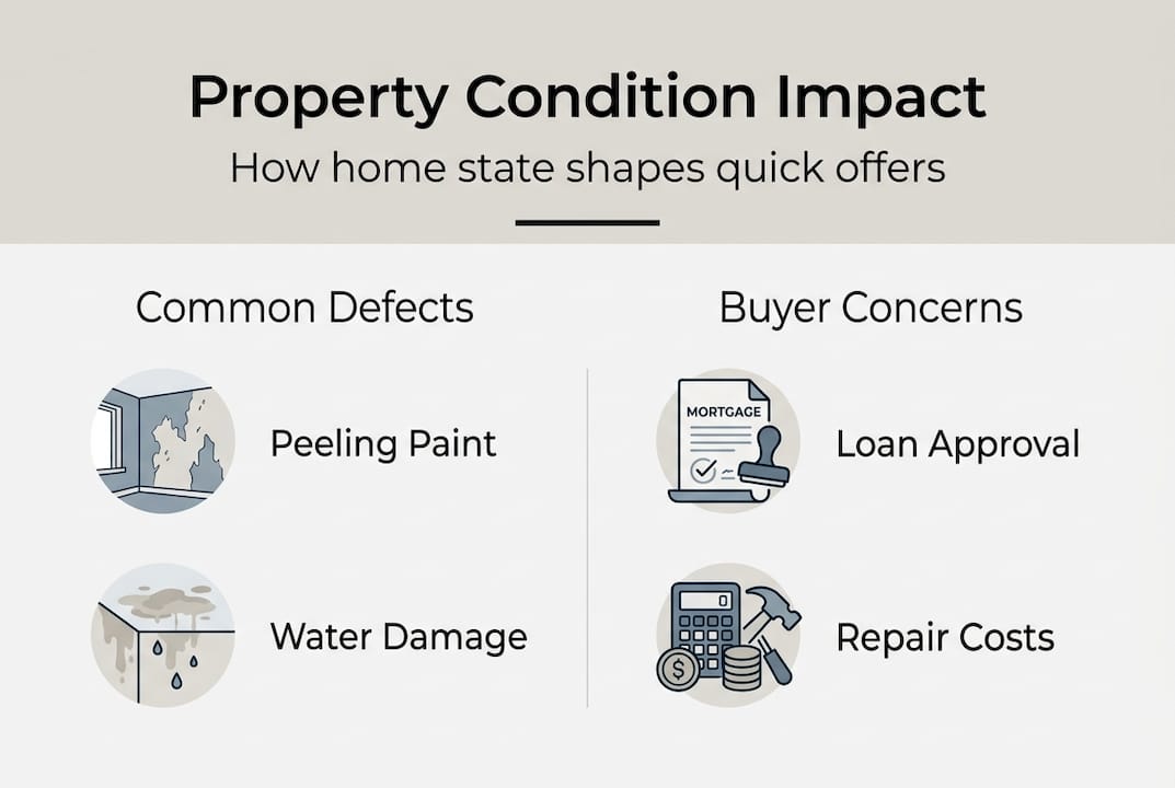 Infographic showing defects and buyer concerns