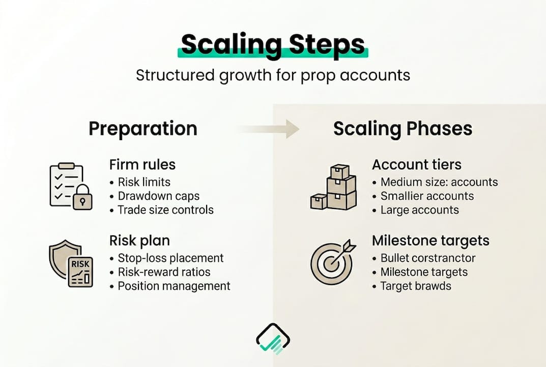 Infographic showing scaling steps and preparation