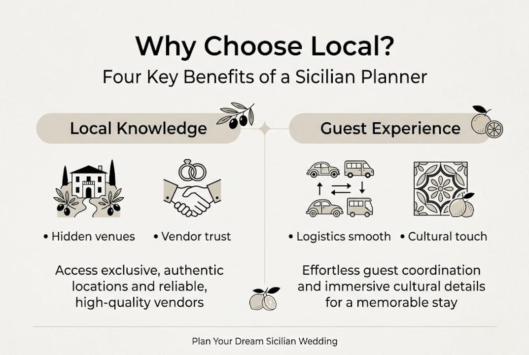 Infographic showing main Sicilian planner benefits