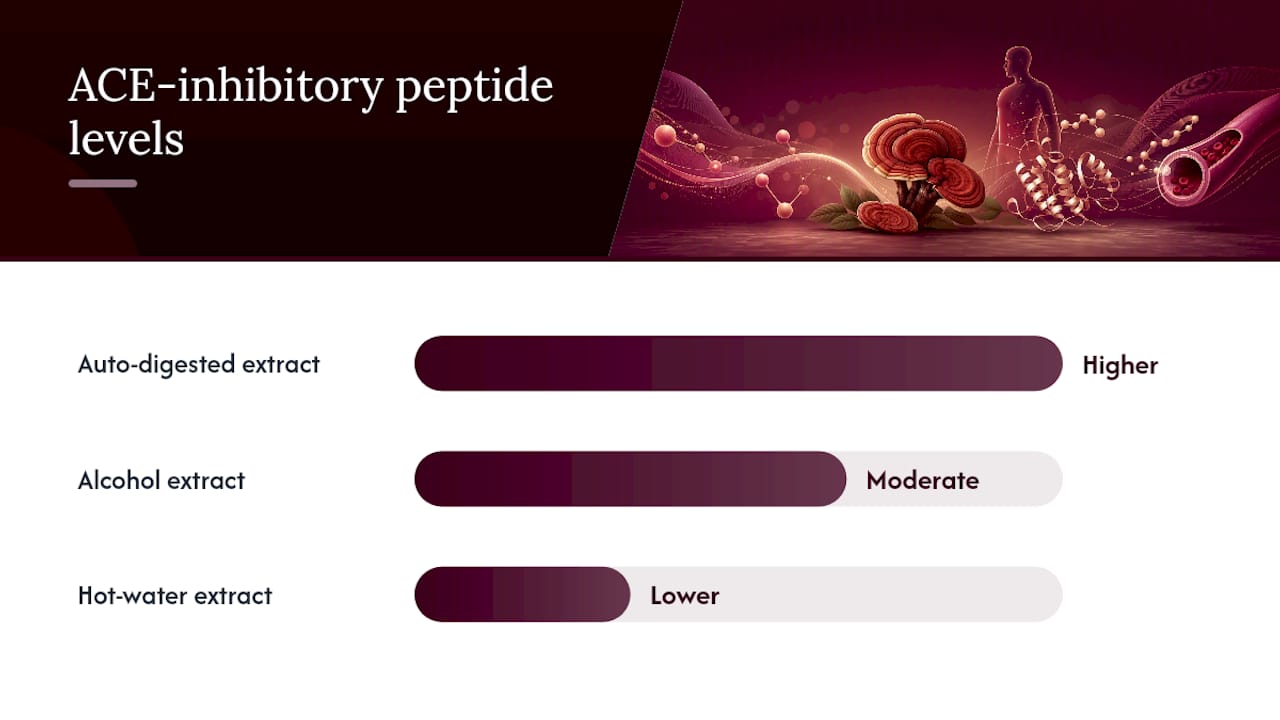Comparison of three reishi extraction methods